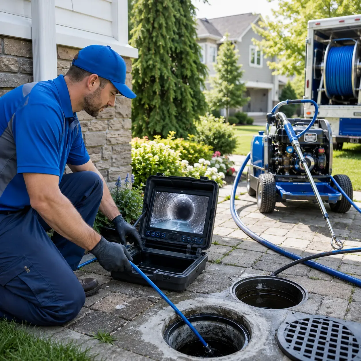 Outdoor drain cleaning professionals serving Canton, MA